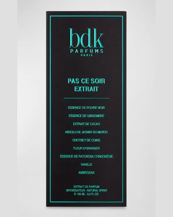 BDK (2023)-Pas Ce Soir-Extrait de Parfum-100ml