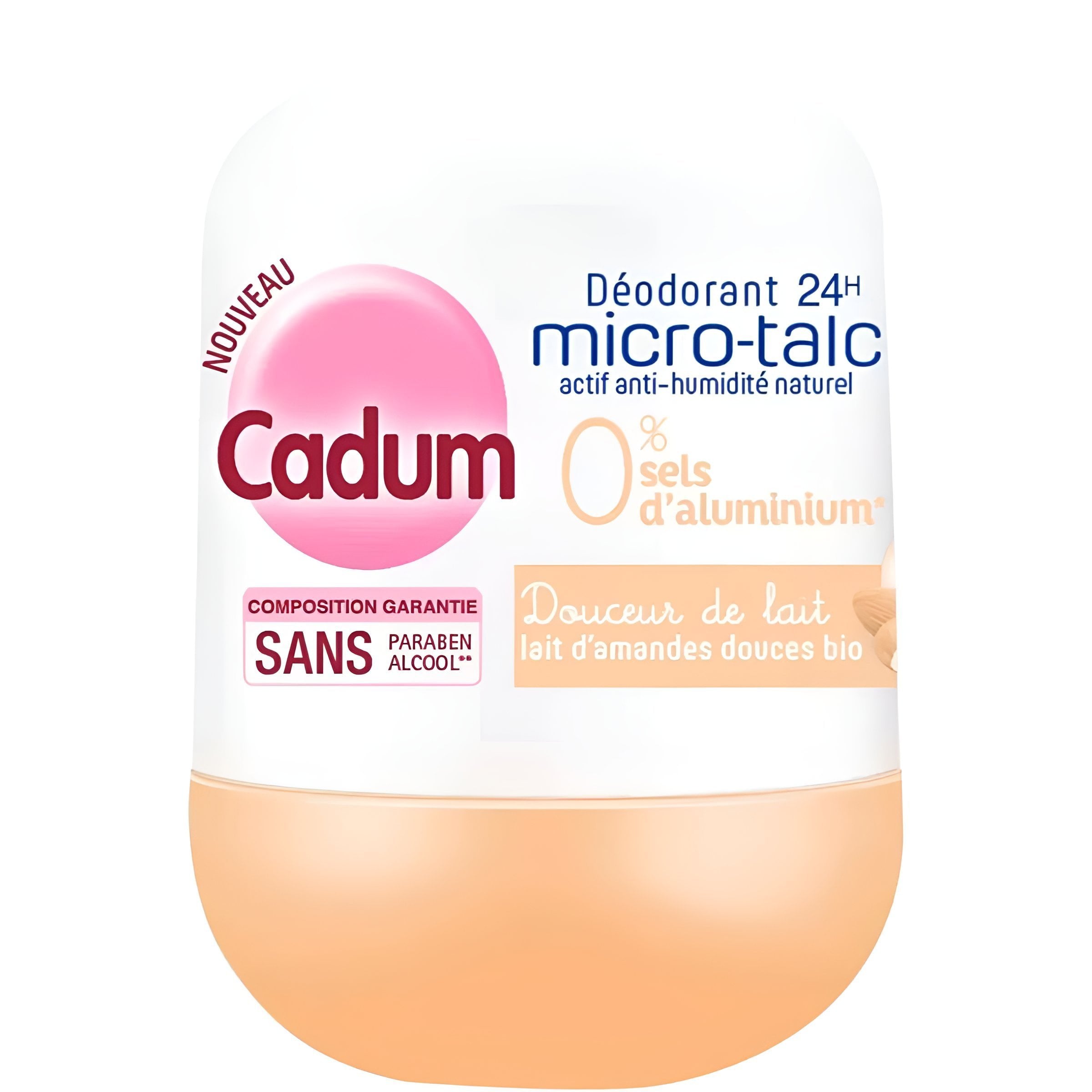 Déodorant-CADUM-déodorant-24H-Micro-Talc-actif anti-humidité naturel-50ml