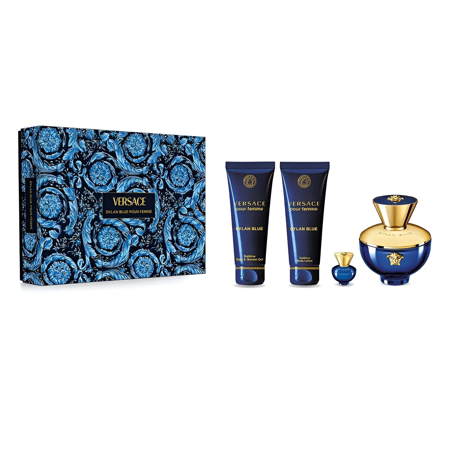 Coffret Versace-Dylan Purple-Eau de Parfum-100ml (04 Pieces)